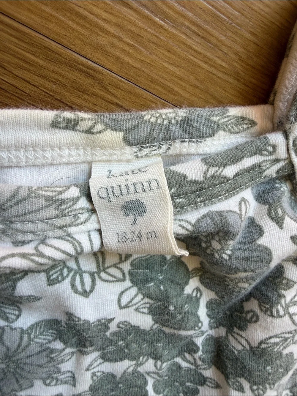 kate quinn White and Green Floral Tank Top & Bloomers